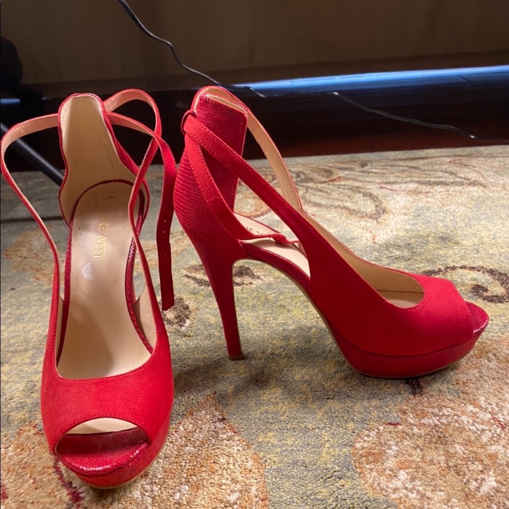 Nine West red heels